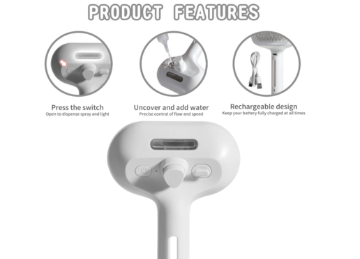 Pet Mist Grooming Brush