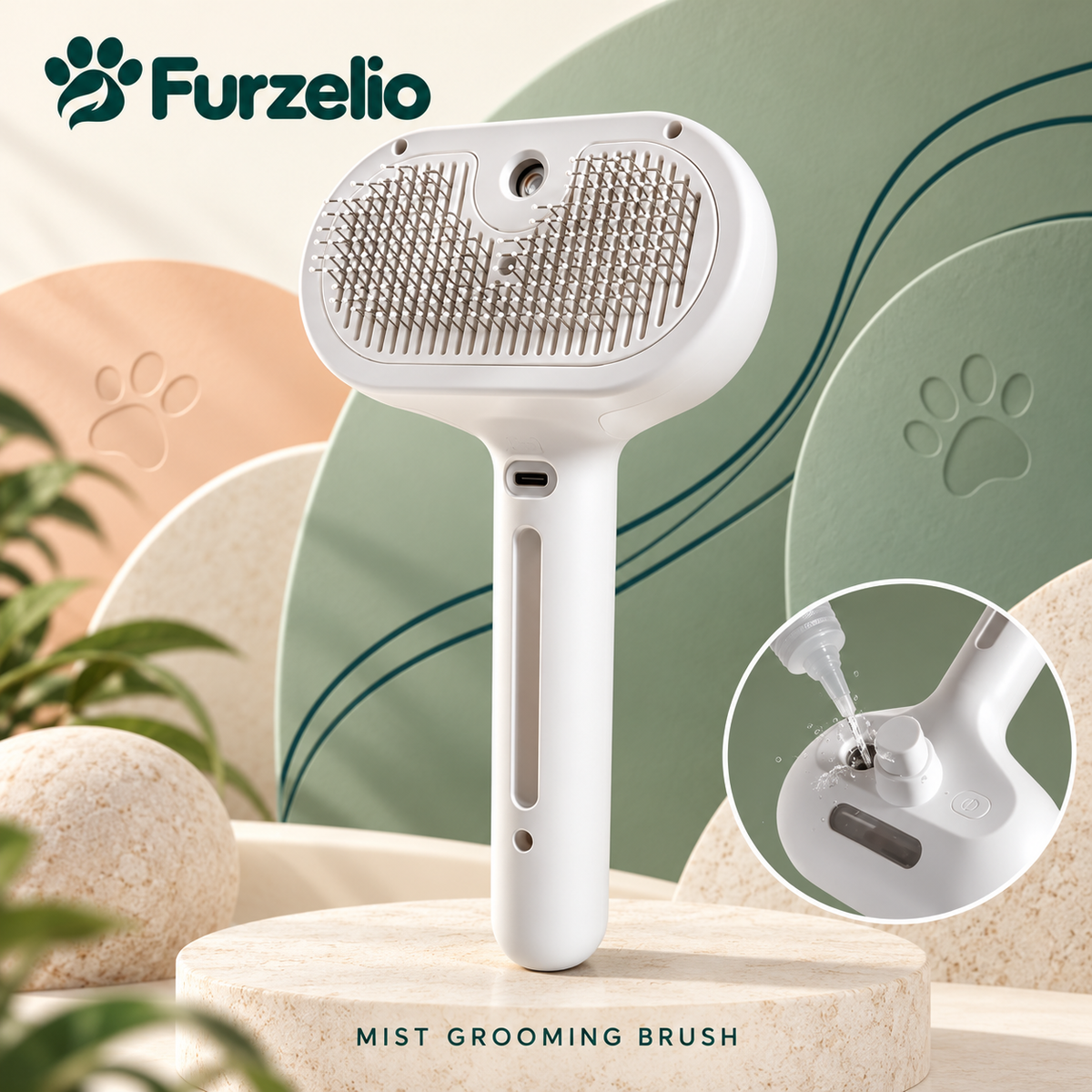 Pet Mist Grooming Brush